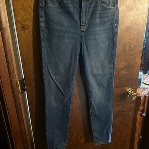 American Eagle Outfitters Dark Blue Straight Leg Jeans
